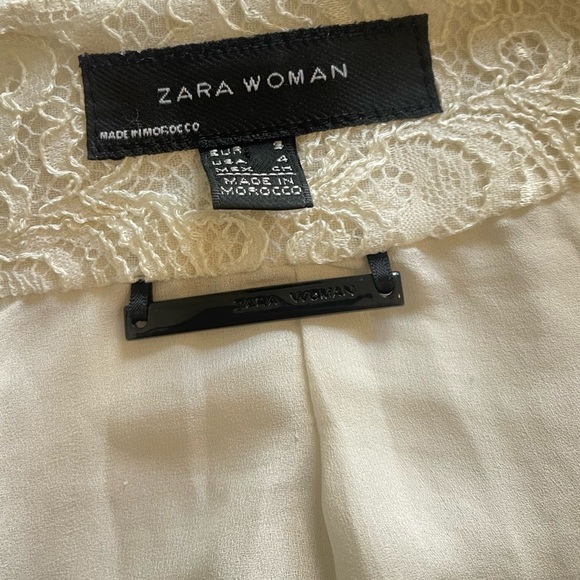 Zara white blazer coat, lace - limited release - Picture 5 of 5